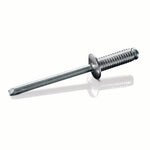 Aluminum/Steel 1/8" .000-0.236 ABS-43-GR Goebel Grooved Blind Rivet,  1000 Qty