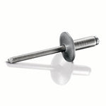 Stainless Steel/Stainless Steel 1/8" .063-.125 IBI-42LF Goebel Open End Blind Rivet,  500 Qty