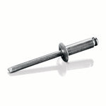 Stainless Steel/Stainless Steel 1/8" .251-.312 IBI-45 Goebel Open End Blind Rivet,  1000 Qty