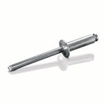 Aluminum/Aluminum 1/8" .376-.500 ABA-48 Goebel Open End Blind Rivet,  1000 Qty