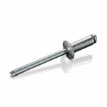 Aluminum/Steel 1/8" .251-.312 ABS-45 Goebel Open End Blind Rivet,  1000 Qty